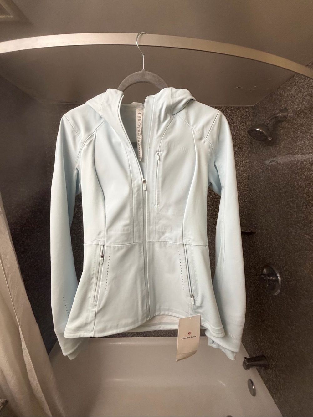 lululemon athletica Light Blue Hooded Utility Jacket